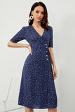 Vestido envoltorio de verano de Lunares Marinos Midi