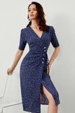 Vestido envoltorio de verano de Lunares Marinos Midi