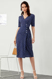 Vestido envoltorio de verano de Lunares Marinos Midi