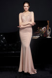 Vestido de fiesta de sirena ruborizada