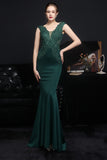Vestido de fiesta de sirena ruborizada