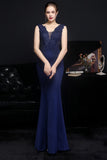 Vestido de fiesta de sirena ruborizada