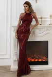 Negro Vestido de Fiesta Sirena Lentejuelas