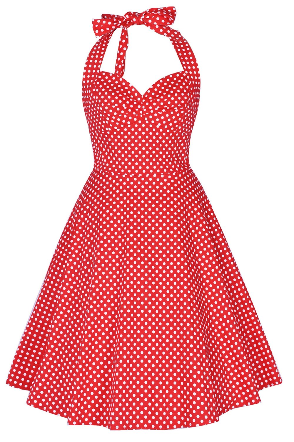 Halter impreso 1950s Pin Up Dress