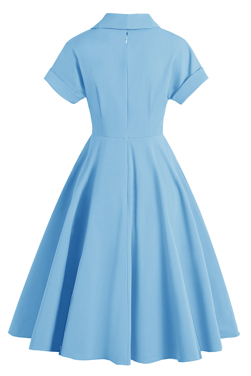 Elegante vestido vintage de cuello V amarillo