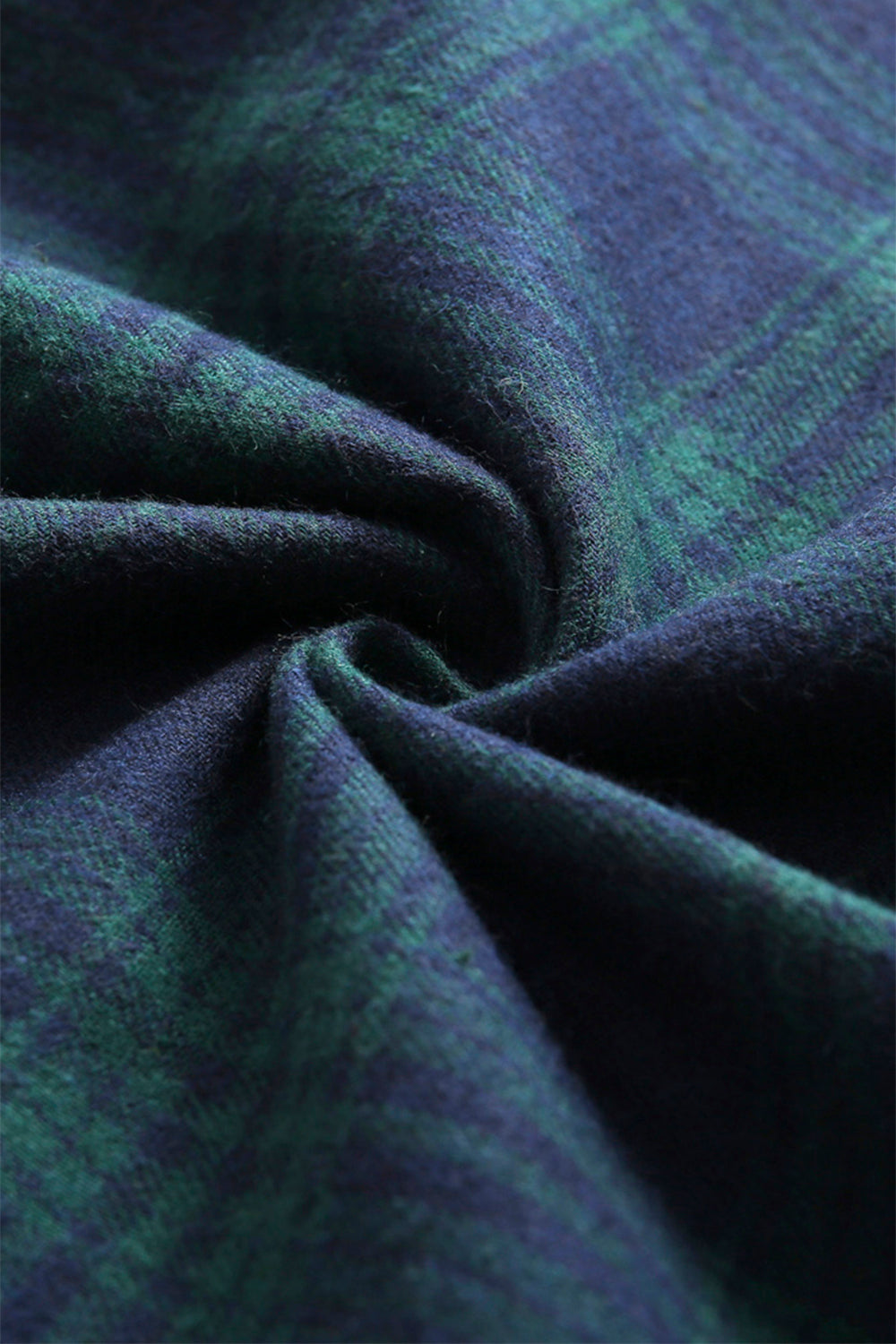 Vestido a cuadros verdes de la década de 1950