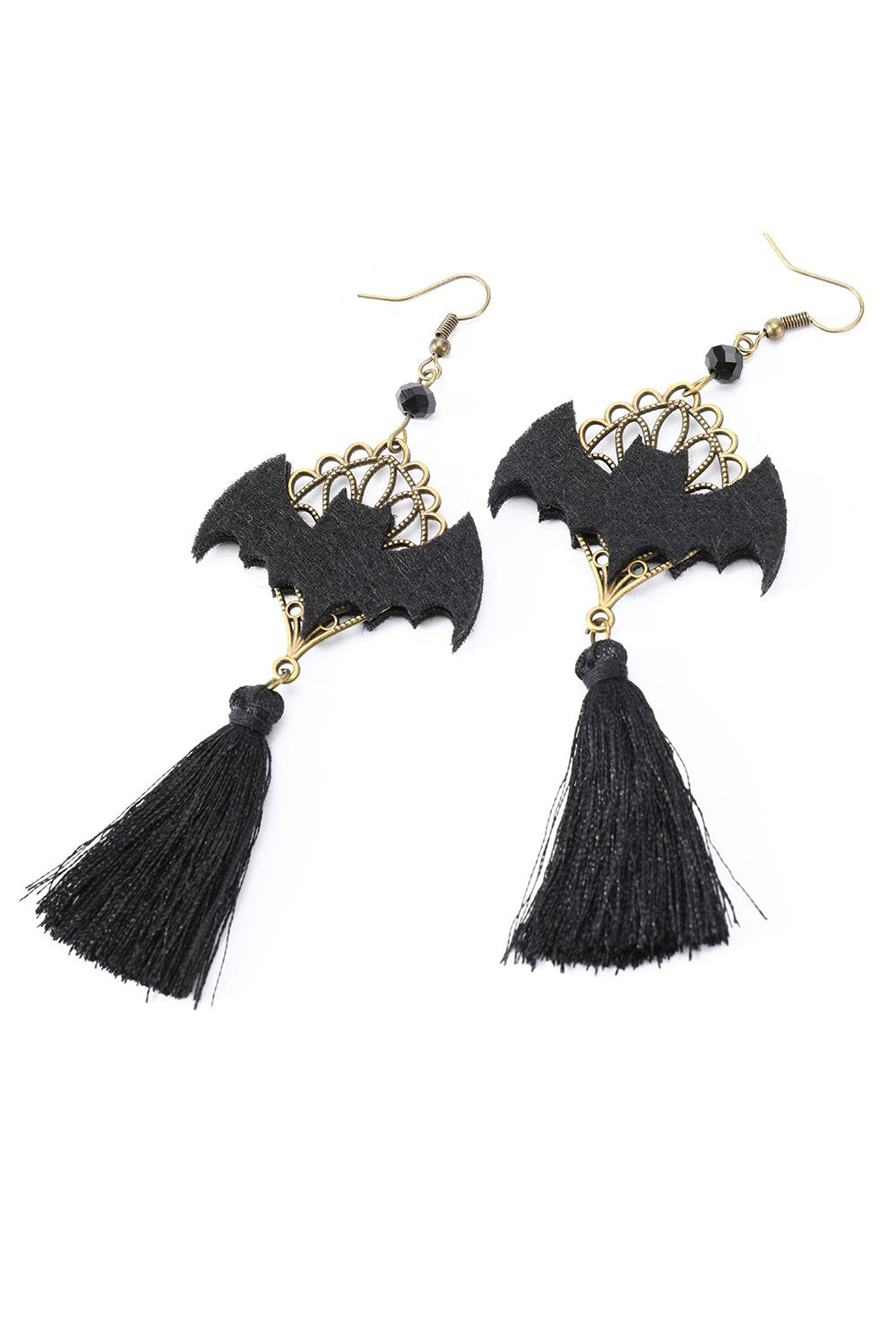 Pendientes Black Halloween Bat Drop