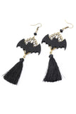Pendientes Black Halloween Bat Drop