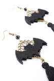 Pendientes Black Halloween Bat Drop