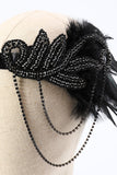 Conjuntos de accesorios de fiesta negros de la década de 1920