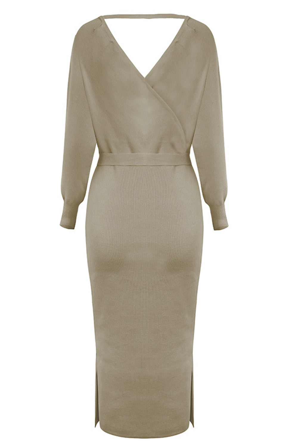 Vestido bodycon de punto negro
