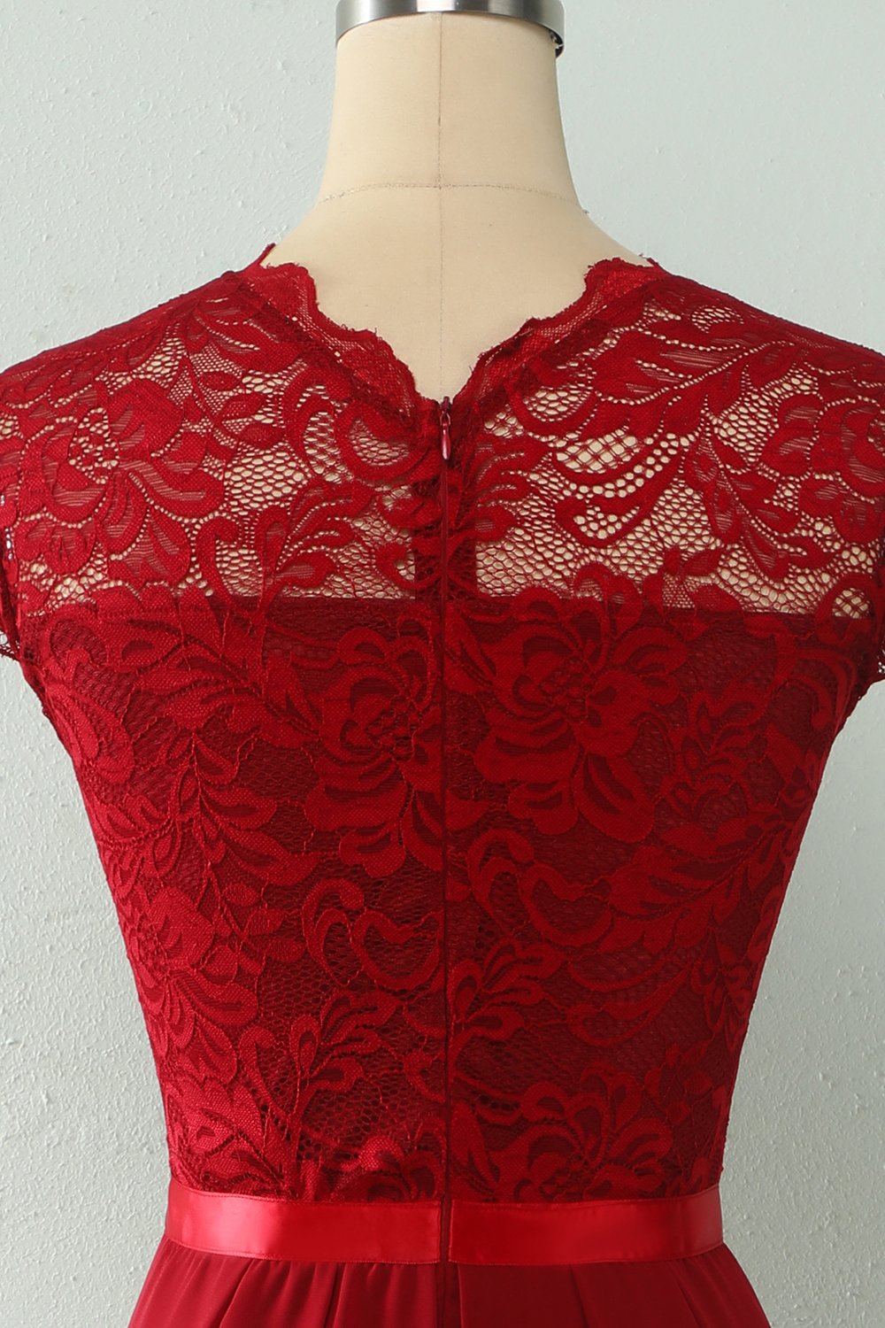 Vestido de fiesta de novia Navy Midi Lace