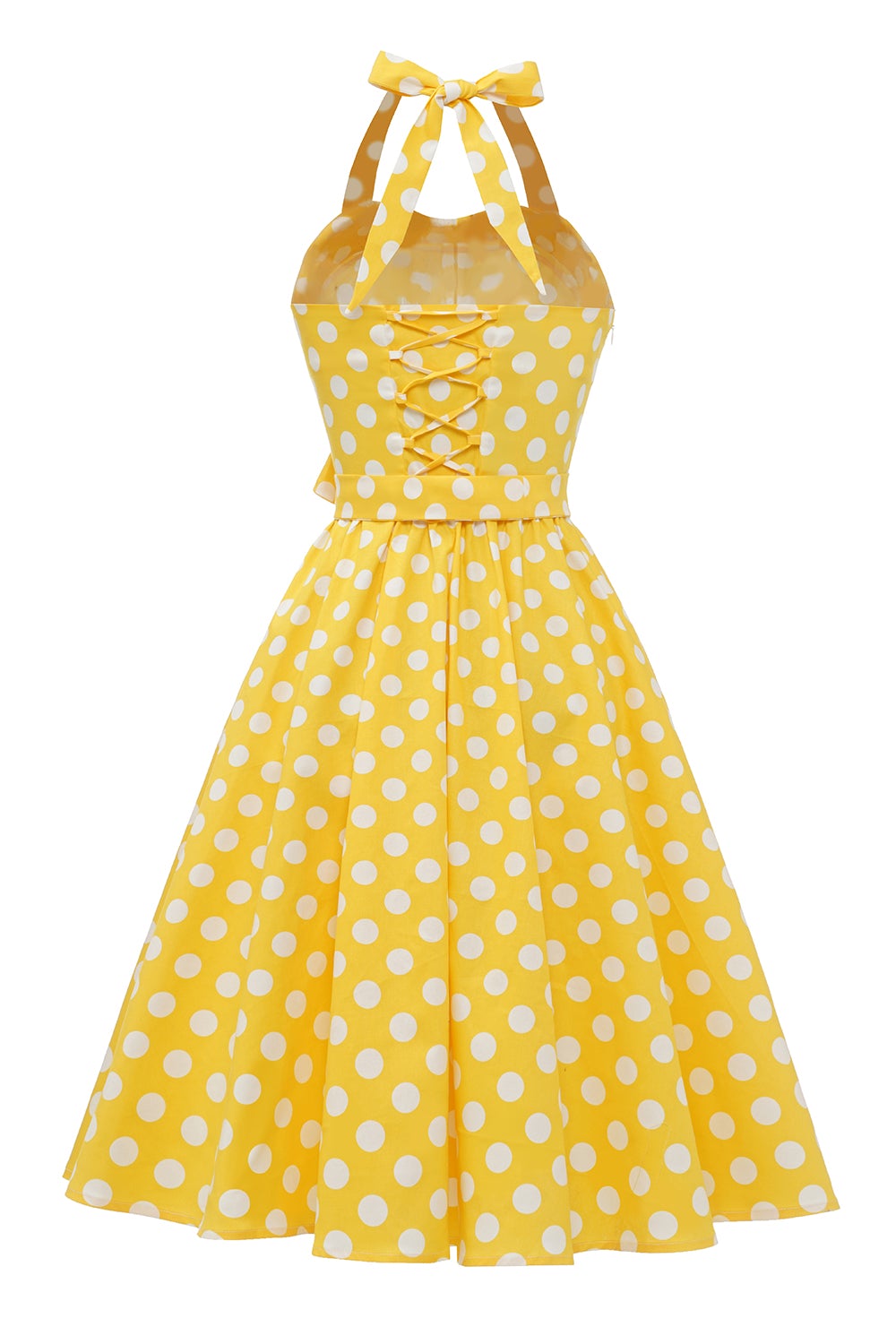 Lunares amarillos Pin Up Vintage Dress