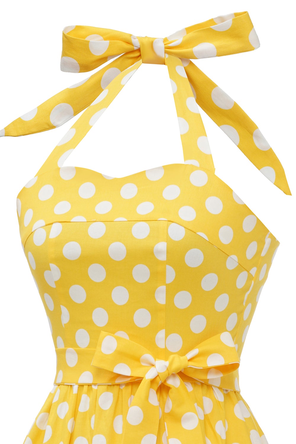 Lunares amarillos Pin Up Vintage Dress