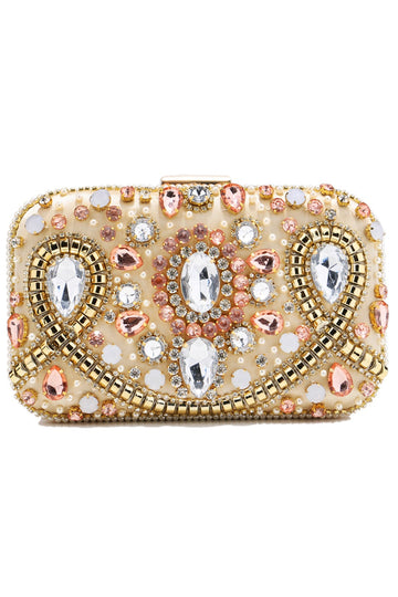 Clutch bordado de fiesta con cuentas