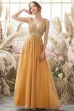 Vestido largo con cuello en V