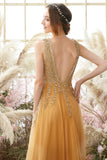 Vestido largo con cuello en V