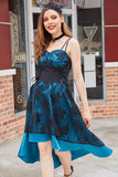 Vestido vintage de encaje alto-bajo