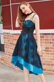 Vestido vintage de encaje alto-bajo