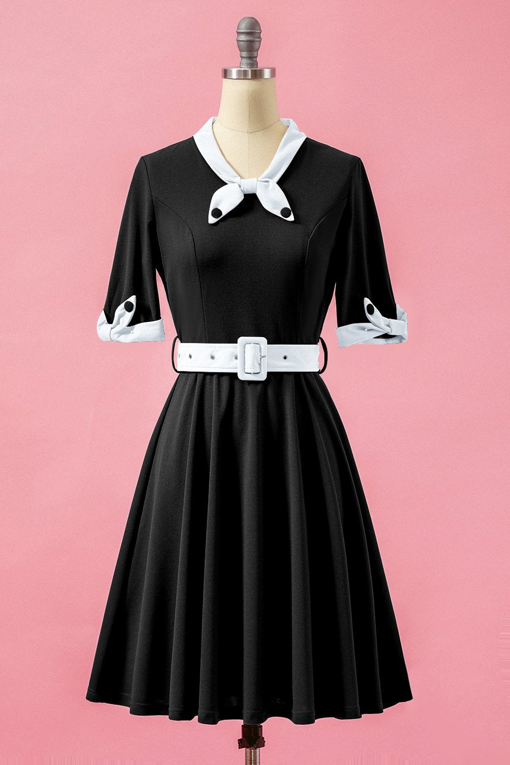 Verde V cuello Swing vestido de fiesta