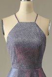 Glitter Purple Vestido largo de fiesta