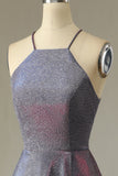Glitter Purple Vestido largo de fiesta