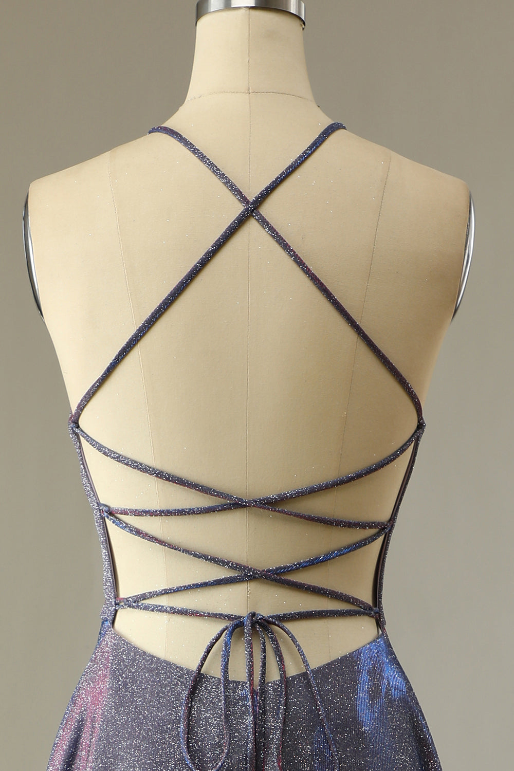 Glitter Purple Vestido largo de fiesta