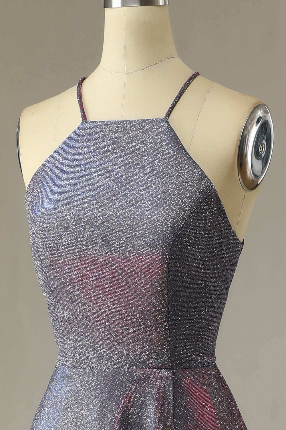 Glitter Purple Vestido largo de fiesta
