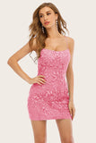 Vestido de encaje corto ajustado