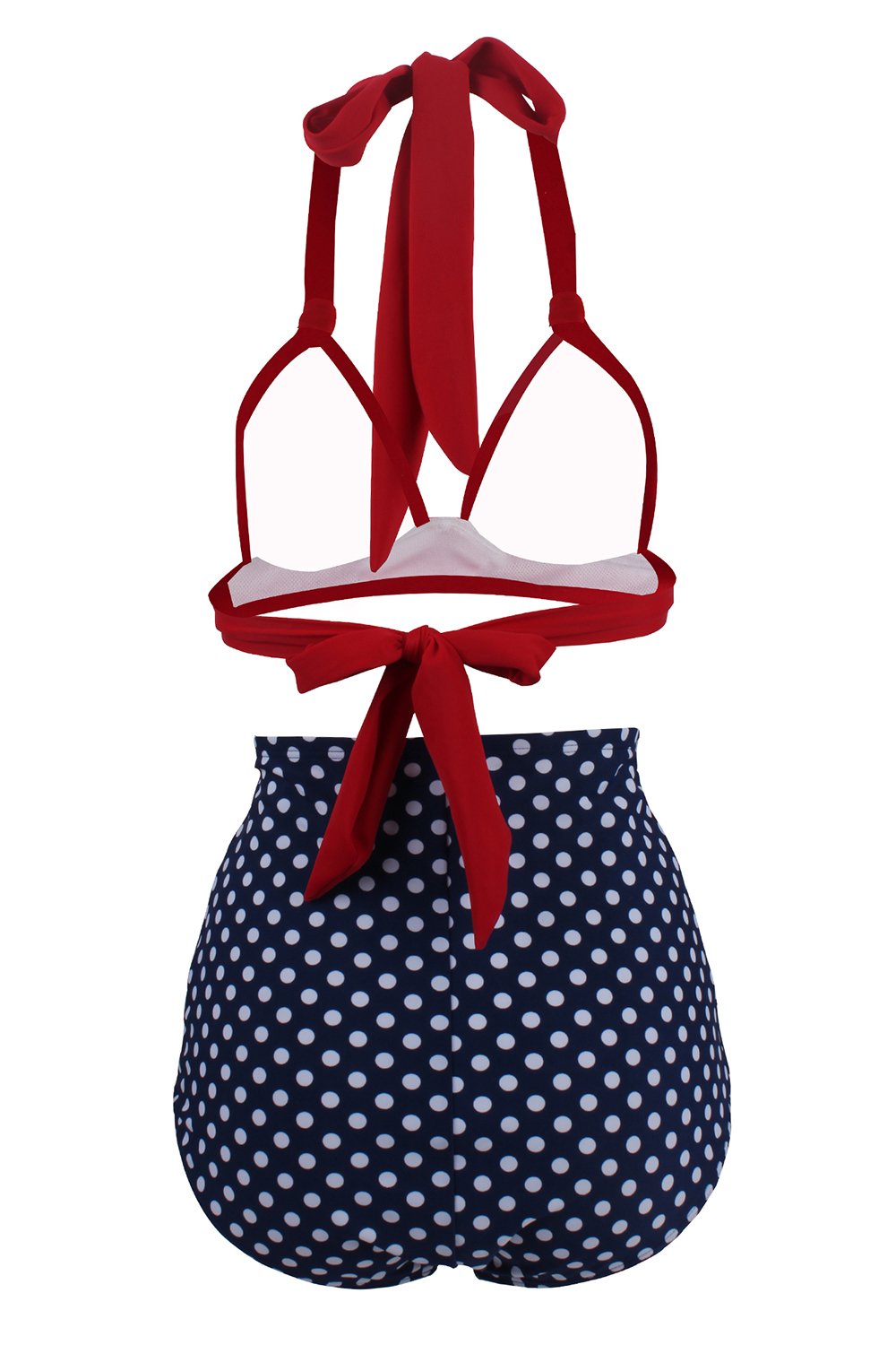 Polka Dots Halter Bikini Traje de baño