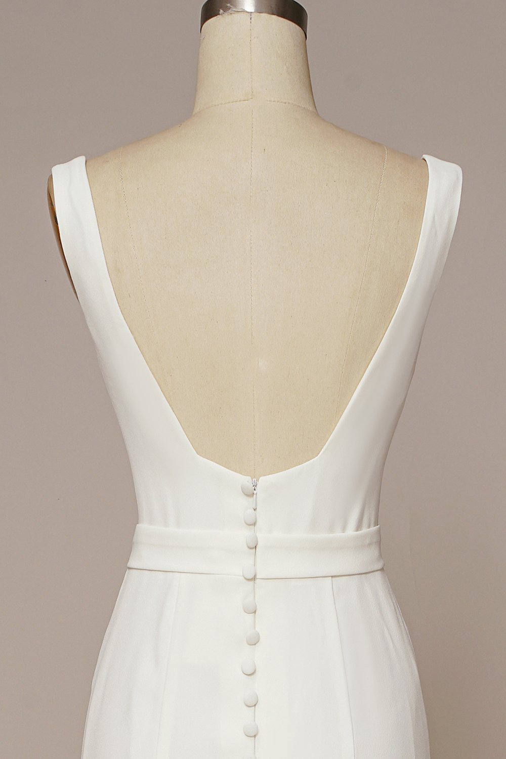 Vestido de novia de cuello cuadrado sirena