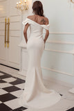 One Shoulder Mermaid Vestido de fiesta de borgoña