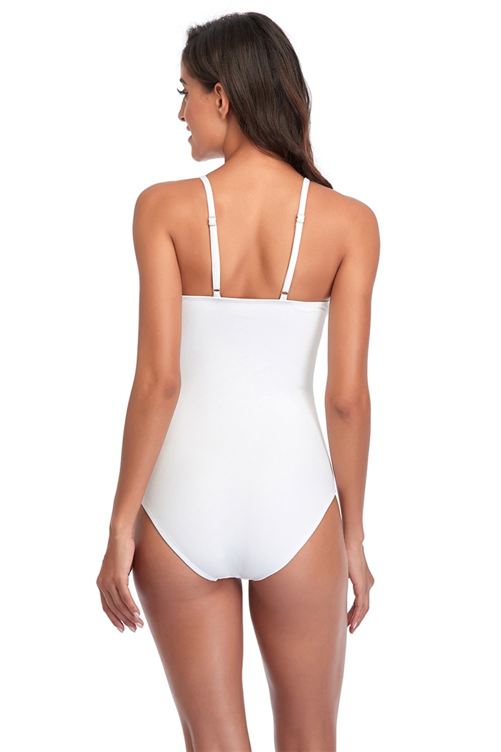 Halter abre el traje de baño de una sola pieza