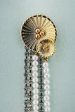 Pearl Metal Brooch - ZAPAKA