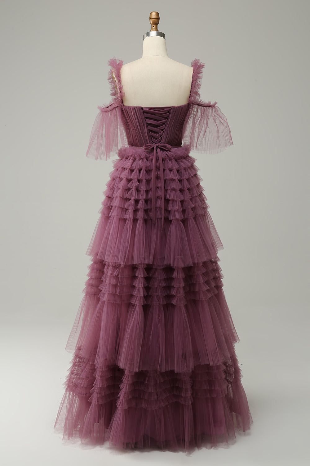 Mavue Escote Corazón Línea A Vestido de Fiesta
