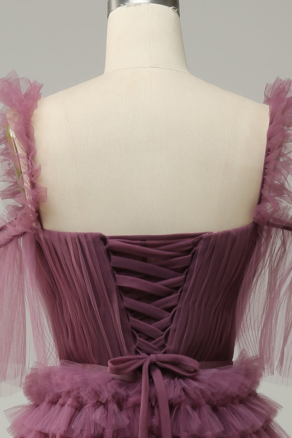 Mavue Escote Corazón Línea A Vestido de Fiesta