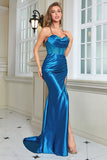 Vestido de Graduación Azul