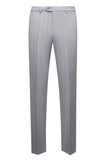 Conjunto de traje de hombre de 3 piezas con solapa chal gris simple