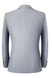 Trajes de hombre 3 piezas Peak Solapel Gris