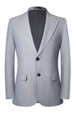 Trajes de hombre 3 piezas Peak Solapel Gris