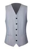 Trajes de hombre 3 piezas Peak Solapel Gris