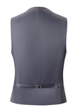 Trajes de hombre 3 piezas Peak Solapel Gris