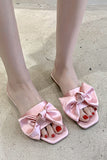 Zapatillas Rosa de Mujer con Bowknot