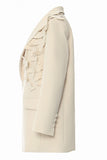 Blazer de mujer oversize beige con mariposas 3D