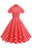 Vestido vintage de la década de 1950 con estampado de flores de una línea