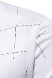 Polo de algodón regular fit blanco para hombre