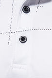 Polo de algodón regular fit blanco para hombre