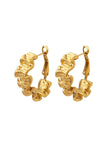 Pendientes Golden Circle Wave