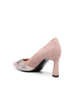 Zapatos de tacón alto con punta puntiaguda Blush