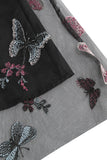 Falda midi suelta suelta de gasa floral con estampado de cintura alta albaricoque